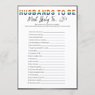 Gay Bachelor Party Game, meest waarschijnlijk om Kaart