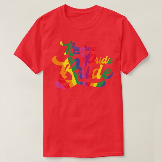 Gay Bachelor Party Super Gay Rainbow Pride Brid T-shirt (Design voorkant)