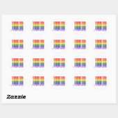 Gay Barcode 1 Ronde Sticker (Vel)