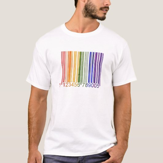 Gay Barcode 2 T-shirt (Voorkant)