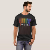 Gay Barcode Pride Month Ally Rainbow LGBTQ Flag Pa T-shirt (Voorkant volledig)