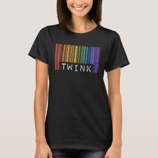 Gay Barcode Twink Trendy Rainbow Pride Flag Month T-shirt