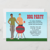 Gay BBQ partijuitnodiging Kaart (Voorkant)