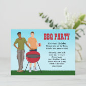 Gay BBQ partijuitnodiging Kaart (Staand voorkant)