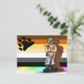 Gay bear flag Postal card Briefkaart (Staand voorkant)