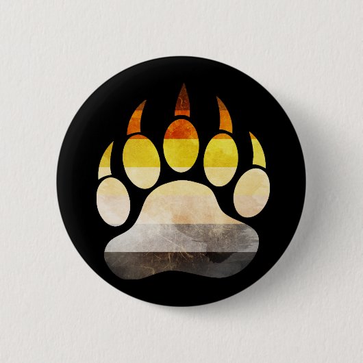 Gay Bear Paw Ronde Button 5,7 Cm (Voorkant)