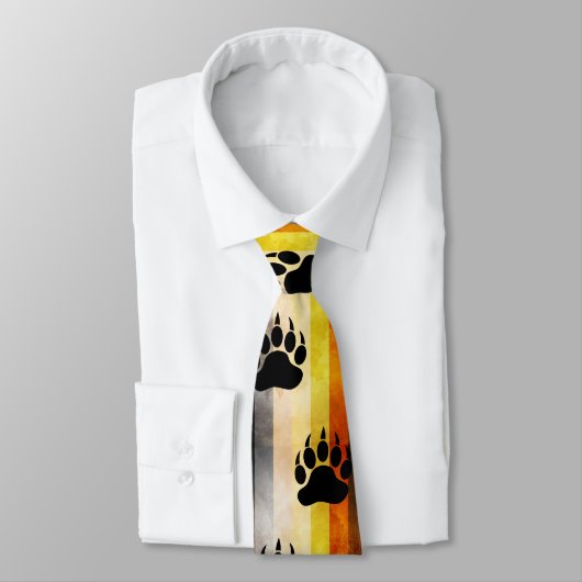 Gay Bear Paw Tie Stropdas (Gebonden)