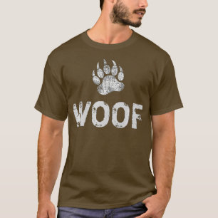 Gay Bear Pride distressed Bear Paw WOOF Premium  T-shirt