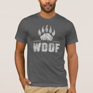 Gay Bear Pride gedesdistressed Beerpoot WOOF ! T-shirt