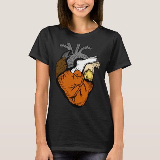 Gay Bear Pride Heart LGBT Retro T-shirt (Voorkant)