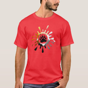 Gay Bear Pride Kleuren Beer Klauw T-shirt