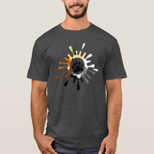 Gay Bear Pride Kleuren Beer Klauw T-shirt