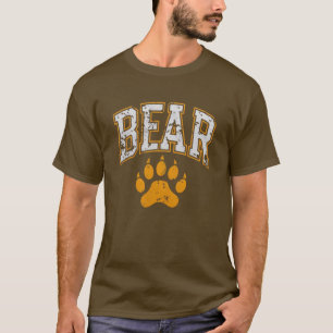 Gay Bear Pride Kleuren Beer Poot T-shirt
