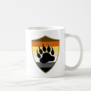 Gay Bear Pride Kleuren Beerklauw Schild Koffiemok