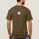 Gay Bear Pride Kleuren Vervuild Beer T-shirt (Achterkant)