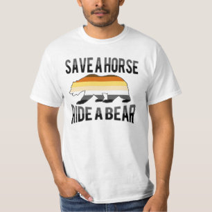 Gay Bear Pride Save A Horse Ride A Bear - T-shirt