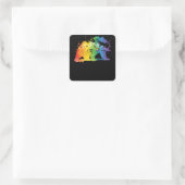 Gay Bear Pride Vierkante Sticker (Tas)