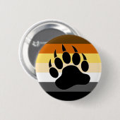 Gay Bear Pride Vlag Beer Poot Ronde Button 5,7 Cm (Voorkant /achterkant)