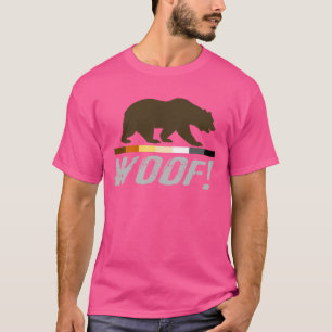 Gay Bear Pride-vlag in distressed WOOF ! T-shirt