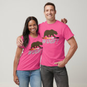 Gay Bear Pride-vlag in distressed WOOF ! T-shirt (Unisex)