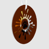 Gay Bear Pride vlag Splash Beerpoot Ornament (voorkant)