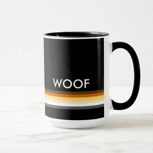 Gay Bear Pride-vlag woof Mok (Rechts)