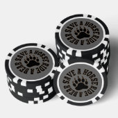Gay Bear Zwarte pokerfiches Pokerchips (Opstapeling)