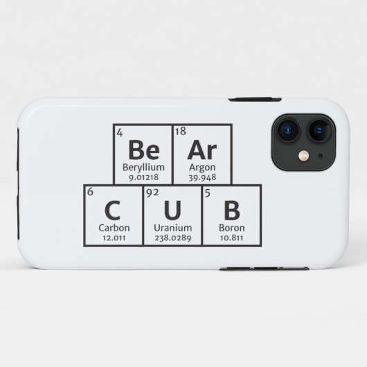 Gay Beer Cub Elements iPhone Case (Achterkant (horizontaal))