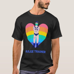 Gay Beer Gay Dad Bulge Trainer Rainbow T-shirt