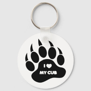 Gay Beer Ik hoor mijn Beer van Cub Paw Sleutelhanger