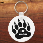 Gay Beer Ik hoor mijn Beer van Cub Paw Sleutelhanger (Voorkant)