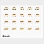 Gay Beer Logo Pride Flag Vierkante Sticker (Vel)