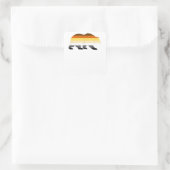 Gay Beer Logo Pride Flag Vierkante Sticker (Tas)