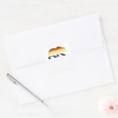 Gay Beer Logo Pride Flag Vierkante Sticker (Envelop)