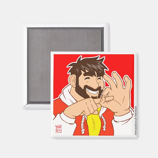 GAY BEER MAGNEET - LATEN WE PLEZIER HEBBEN! (Voorkant / Achterkant)