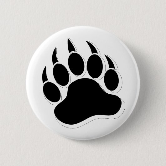 Gay Beer Pride 3D effect Beer Paw/Claw - Buttonnen Ronde Button 5,7 Cm (Voorkant)