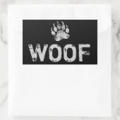 Gay Beer Pride-Beer Pauw WOOF Rechthoekige Sticker (Tas)