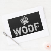 Gay Beer Pride-Beer Pauw WOOF Rechthoekige Sticker (Envelop)