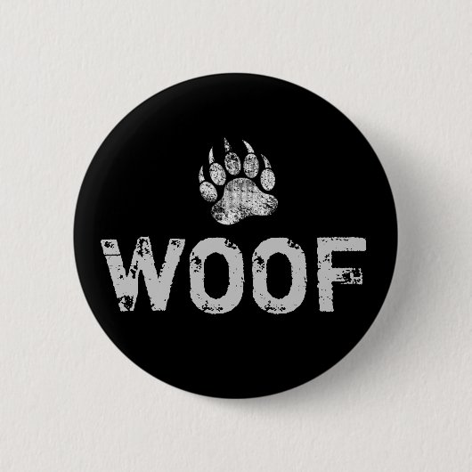 Gay Beer Pride-Beer Pauw WOOF Ronde Button 5,7 Cm (Voorkant)