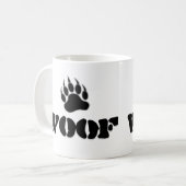 Gay Beer Pride Beer Paw WOOF Koffiemok (Voorkant links)