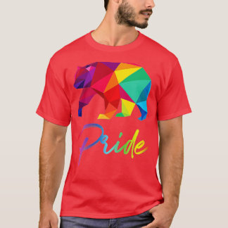 Gay Beer Pride Beren LGB Regenboogvlag Grizzly Gif T-shirt