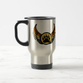 Gay Beer Pride Flag Angel Wing Beer Paw Reisbeker (Links)