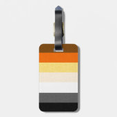 Gay Beer Pride Flag Bagagelabel (Achterkant verticaal)