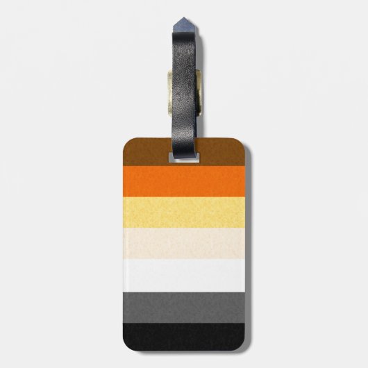 Gay Beer Pride Flag Bagagelabel (Achterkant verticaal)