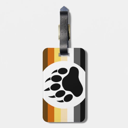 Gay Beer Pride Flag Beer Paw Bagagelabel (Achterkant verticaal)