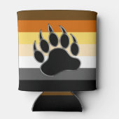 Gay Beer Pride Flag Beer Paw Blikjeskoeler (Achterkant)