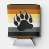 Gay Beer Pride Flag Beer Paw Blikjeskoeler (Achterkant)