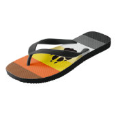 Gay Beer Pride Flag Colors LGBT Wide Straps Teenslippers (Schuin)