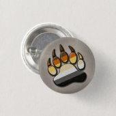Gay Beer Pride Flag Colour Paw Symbool Ronde Button 3,2 Cm (Voorkant /achterkant)