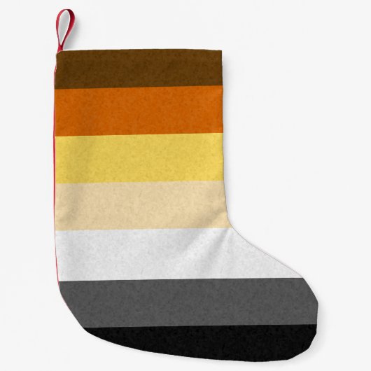 Gay Beer Pride Flag Kleine Kerstsok (Voorkant)